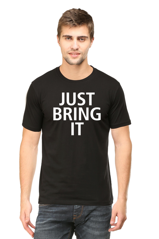 The Rock Men's Black Just Bring It T-Shirt