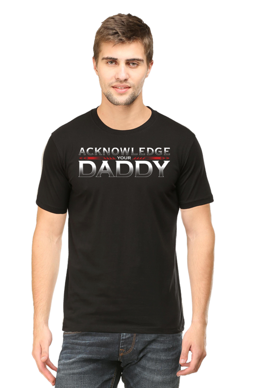 Men's Black Roman Reigns Acknowledge Your Daddy T-Shirt