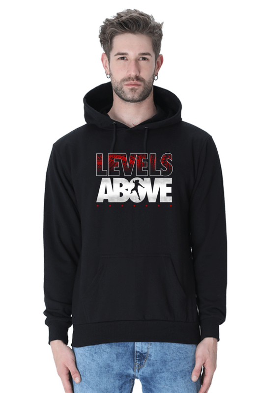 Men's Black Roman Reigns Levels Above Hooded SweatShirt